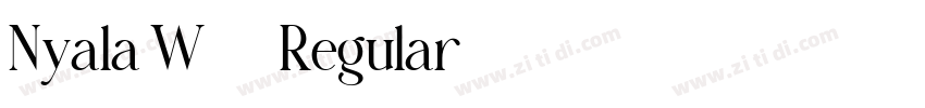 Nyala W86 Regular字体转换